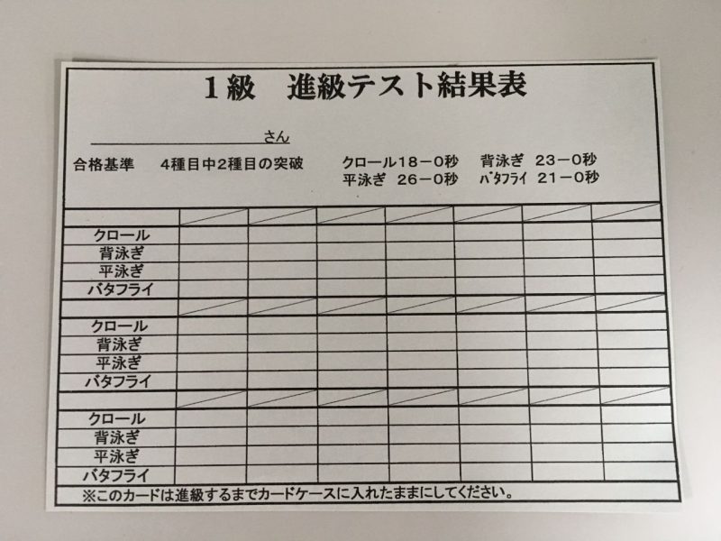 S 1級テスト 和白校ブログ はるおかスイミングスクール